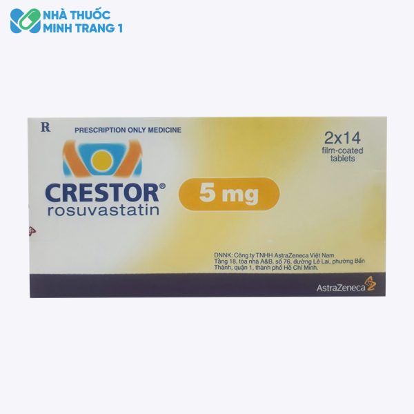 Hình ảnh bao bì hộp thuốc Crestor 5mg