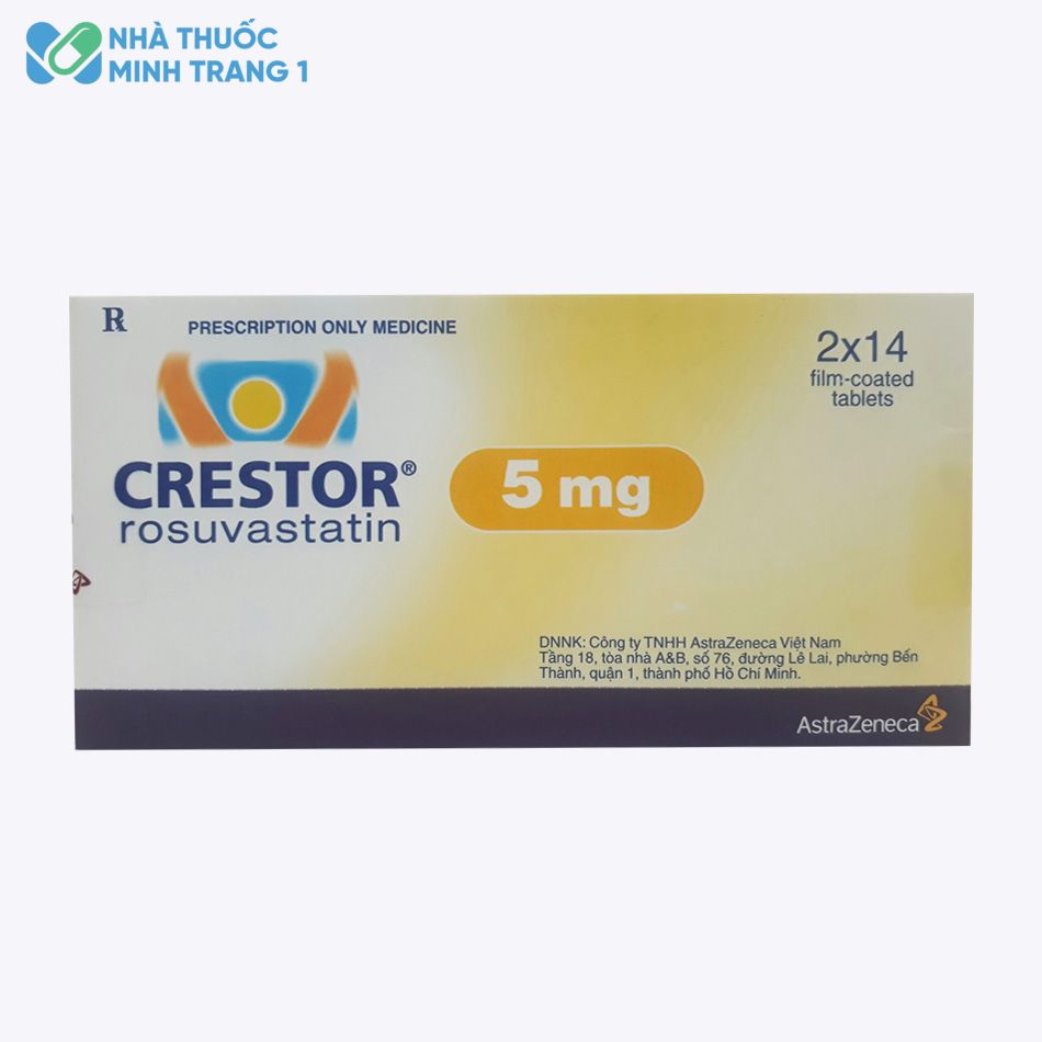 Hình ảnh bao bì hộp thuốc Crestor 5mg