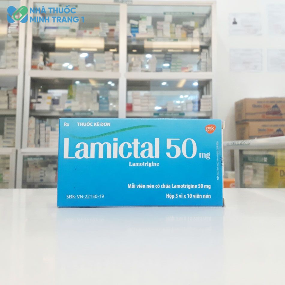 Hình ảnh thuốc Lamictal 50mg được chụp tại Nhà thuốc Minh Trang 1