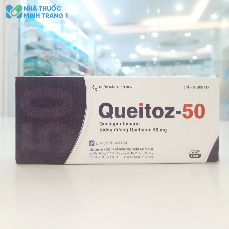 Hình ảnh thuốc Queitoz-50 được chụp tại Nhà thuốc Minh Trang 1