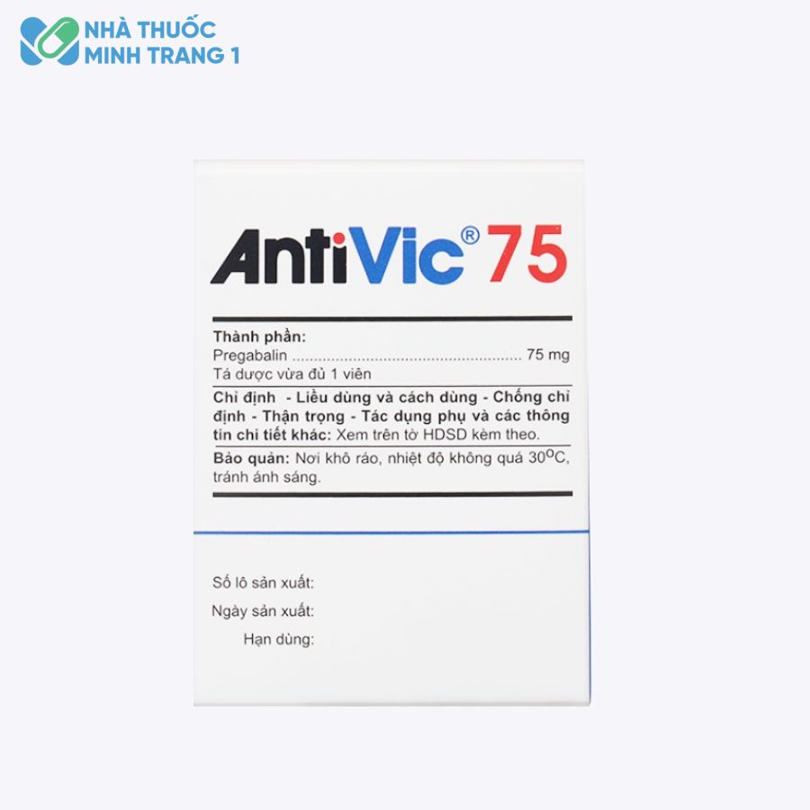 Hình ảnh thành phần của thuốc Antivic 75