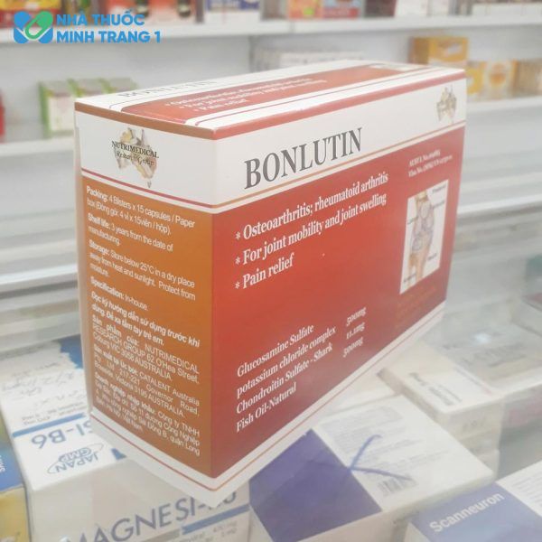 Hộp thuốc điều trị bệnh về xương khớp Bonlutin