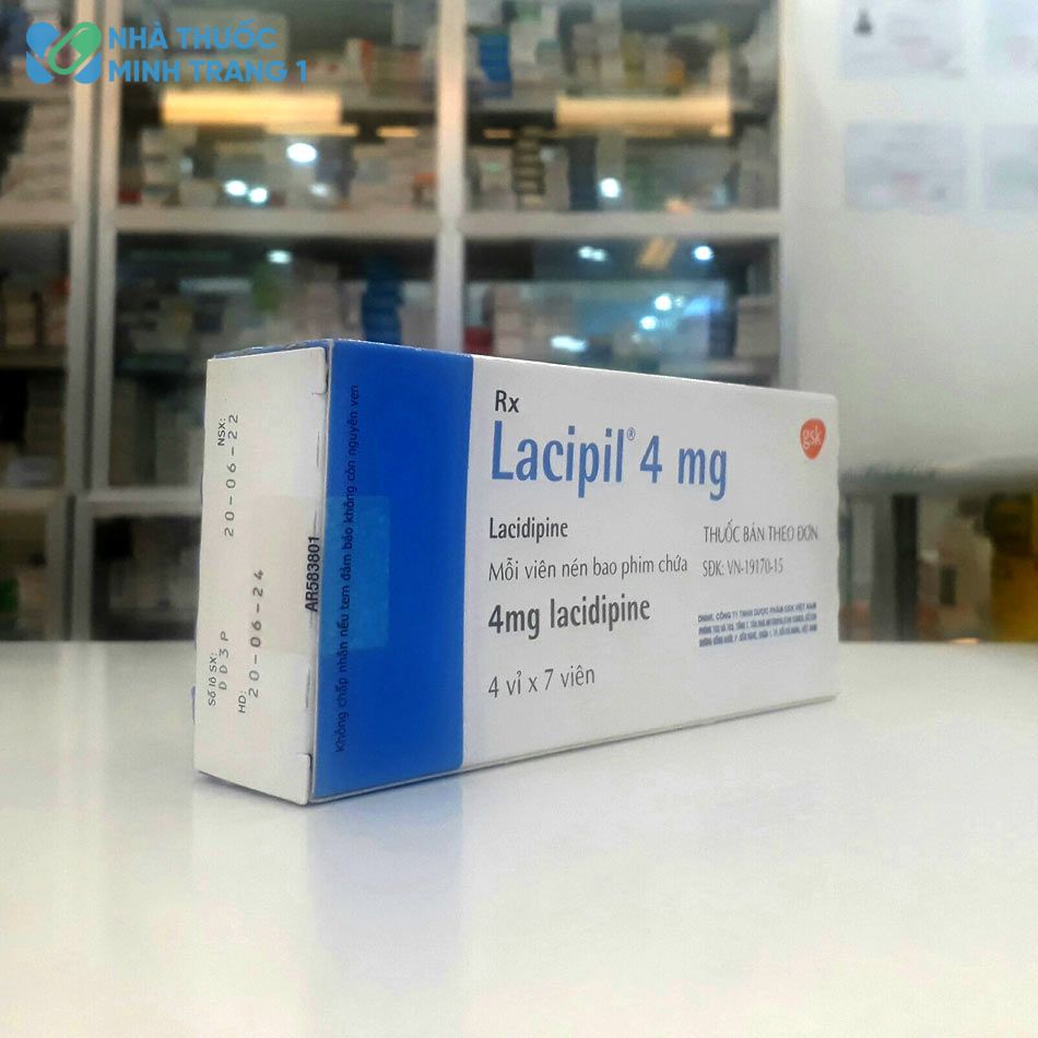 Viên nén bao phim Lacipil 4mg chứa hoạt chất là Lacidipine