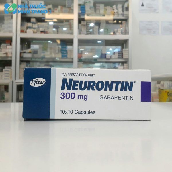Hình ảnh hộp thuốc Neurontin 300mg được chụp tại Nhà Thuốc Minh Trang 1