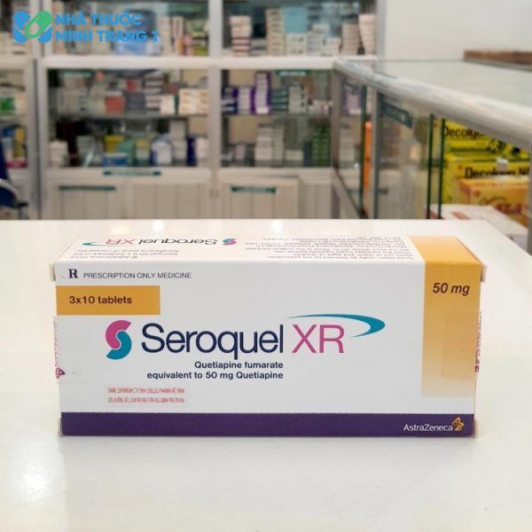 Hình ảnh bao bì của thuốc Seroquel XR 50mg