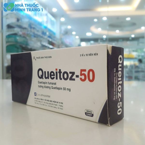 Thuốc điều trị bệnh rối loạn hưng cảm Queitoz-50