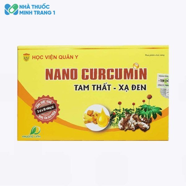 Hình ảnh hộp sản phẩm Nano Curcumin Tam Thất Xạ Đen