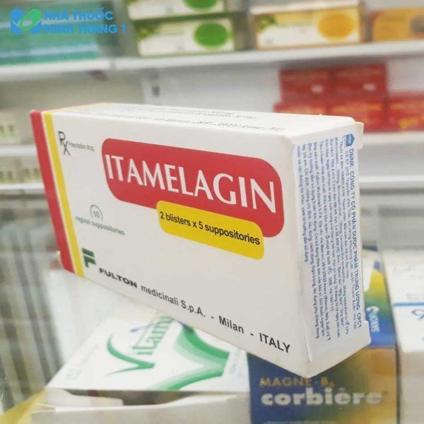 Hình ảnh: Mặt bên của hộp thuốc kê đơn Itamelagin