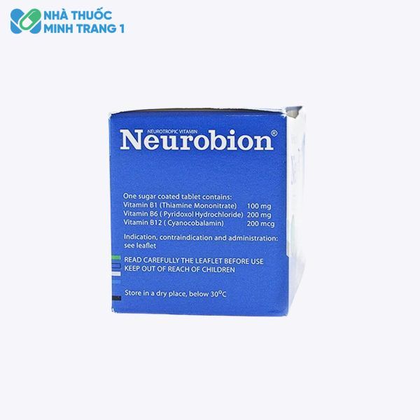 Hình ảnh: Mặt bên của sản phẩm Neurobion