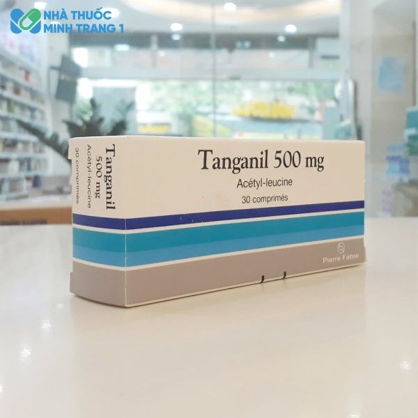 Mặt nghiêng của hộp thuốc Tanganil 500mg