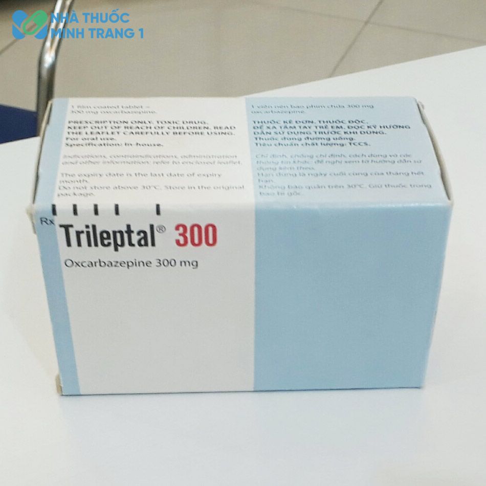 Mặt trước hộp thuốc Trileptal 300mg