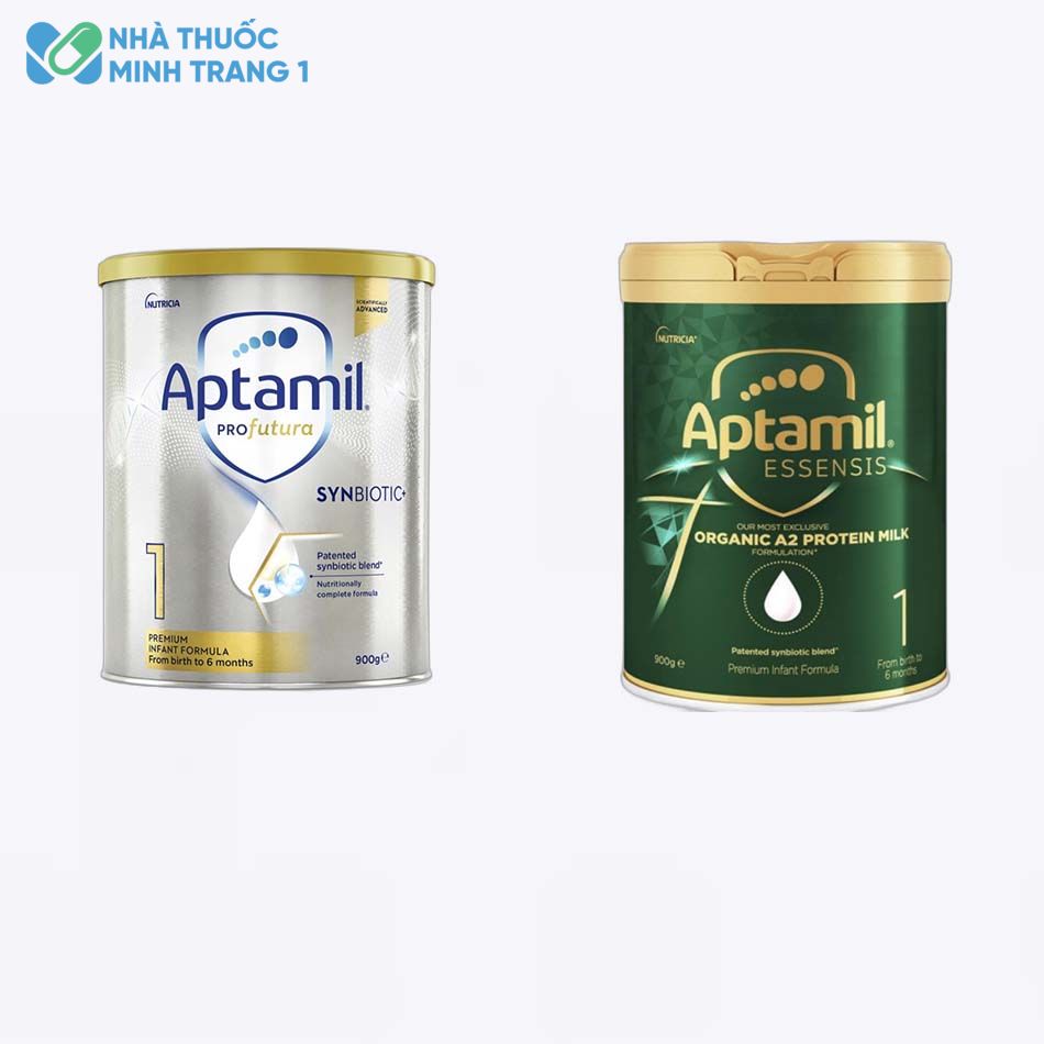 Sữa Aptamil xanh và bạc của Úc