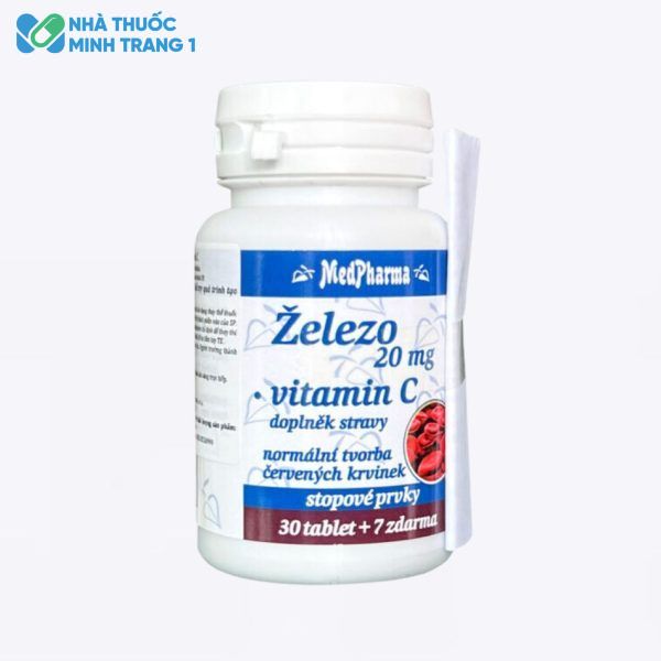 Thực phẩm bổ sung sắt và vitamin C Zelezo 20mg