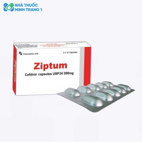 Hình ảnh hộp thuốc và vi thuốc Ziptum