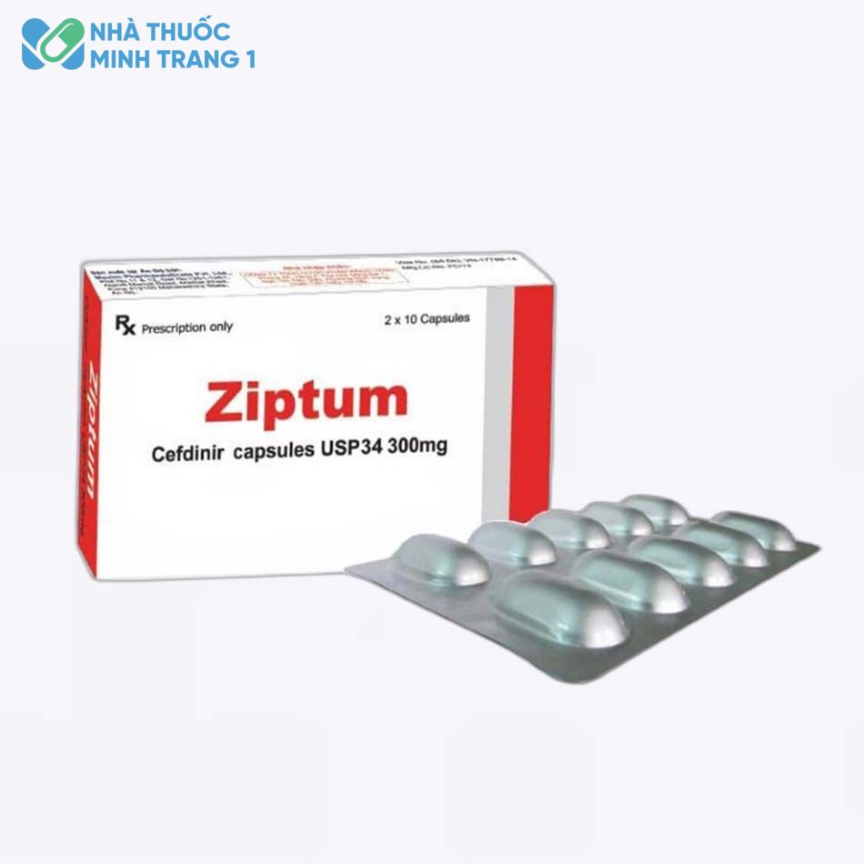 Hình ảnh hộp thuốc và vi thuốc Ziptum