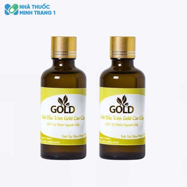 Hình ảnh của hai lọ tinh dầu Gold