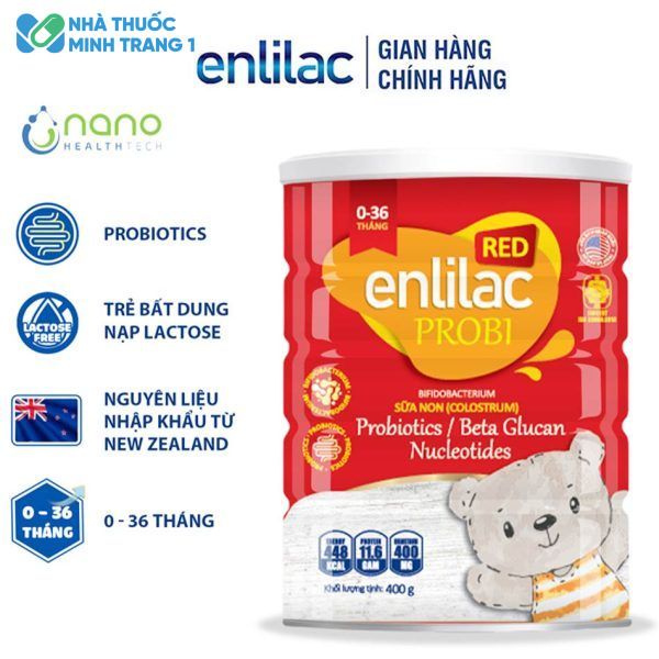 Sữa Enlilac probi chính hãng có bán tại nhà thuốc Minh Trang 1